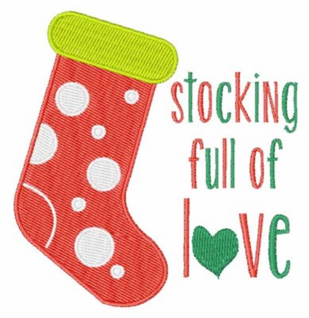 Picture of Stocking Full Of Love Machine Embroidery Design