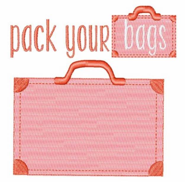 Picture of Pack Your Bags Machine Embroidery Design