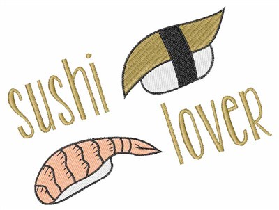 Sushi Lover Machine Embroidery Design