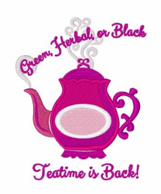 Picture of Teatime Is Back Machine Embroidery Design