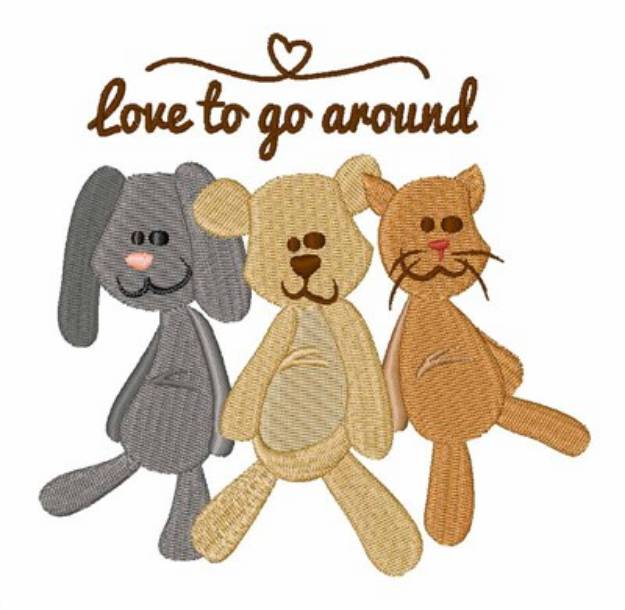 Picture of Love To Go Around Machine Embroidery Design