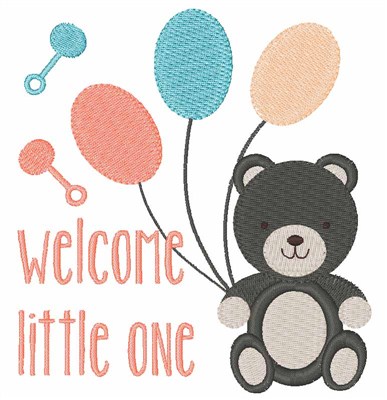Welcome Little One Machine Embroidery Design