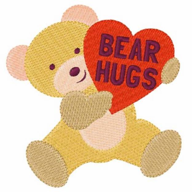 Picture of Bear Hugs Machine Embroidery Design