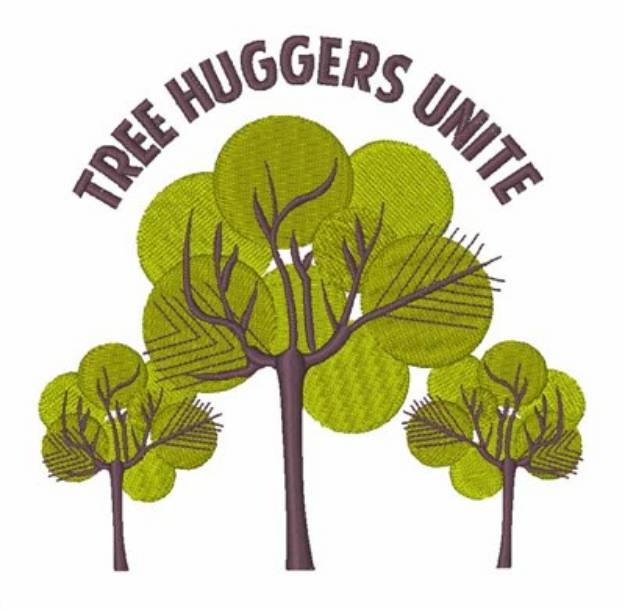 Picture of Tree Huggers Unite Machine Embroidery Design