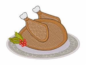 Picture of Christmas Turkey Machine Embroidery Design