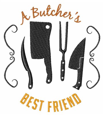 A Butchers Best Friend Machine Embroidery Design