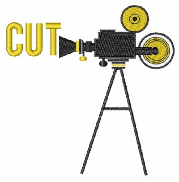 Picture of Movie Camera - Cut! Machine Embroidery Design