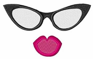 Picture of Always Classy Lips Eyewear Machine Embroidery Design