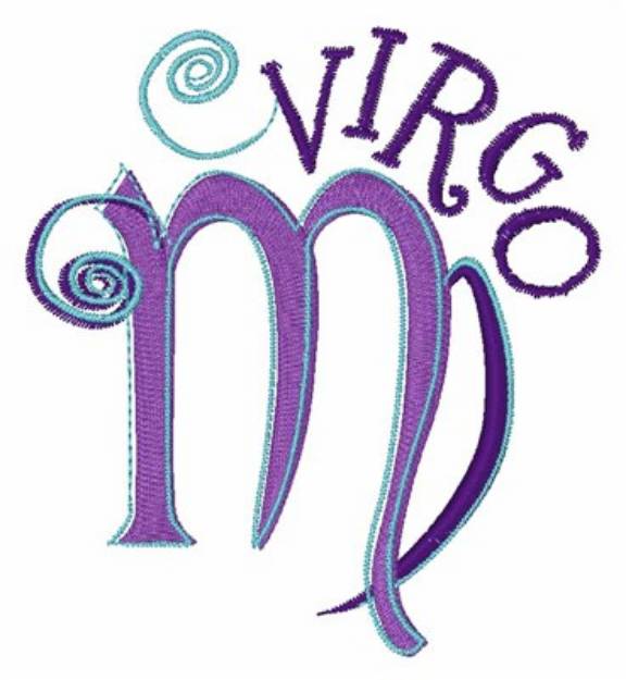 Picture of Virgo Zodiac Machine Embroidery Design