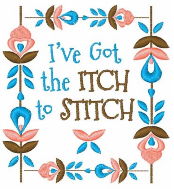 Picture of Itch To Stitch Floral Machine Embroidery Design