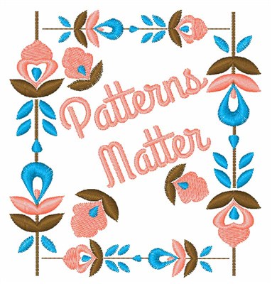 Patterns Matter Floral Machine Embroidery Design