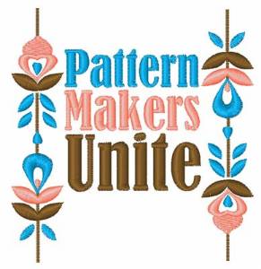 Picture of Pattern Makers Unite Machine Embroidery Design