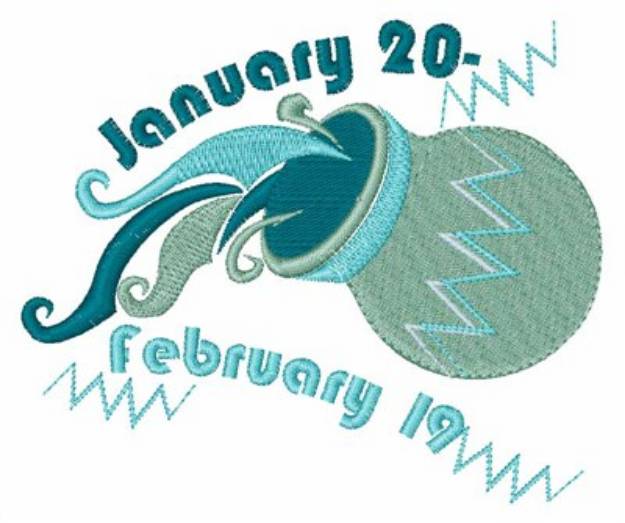 Picture of January 20 - February 19 Machine Embroidery Design