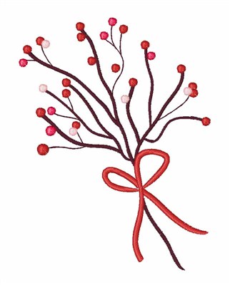 Holiday Bouquet Machine Embroidery Design