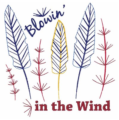 Blowin In The Wind Machine Embroidery Design