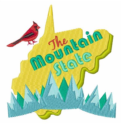 The Mountain State Machine Embroidery Design
