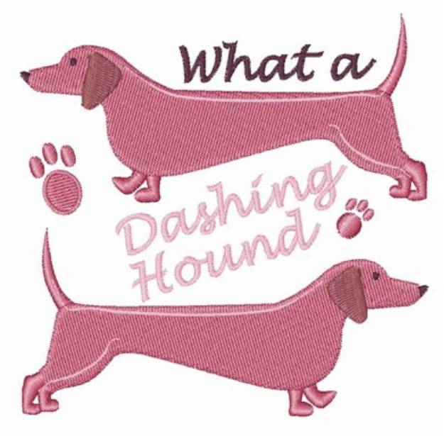 Picture of What A Dashing Hound Machine Embroidery Design