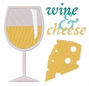 Picture of Wine & Cheese Machine Embroidery Design