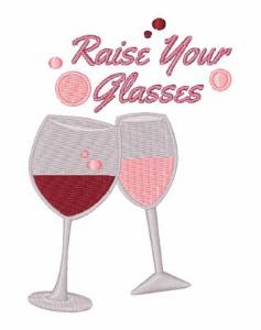 Picture of Raise Your Glasses Machine Embroidery Design