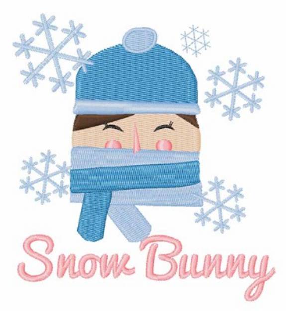 Picture of Snow Bunny Winter Wear Machine Embroidery Design