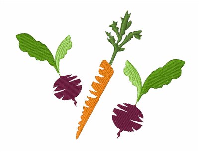 Beet & Carrot Machine Embroidery Design