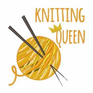 Picture of Knitting Queen Yarn Machine Embroidery Design
