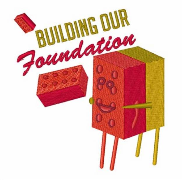 Picture of Building Our Foundation Machine Embroidery Design