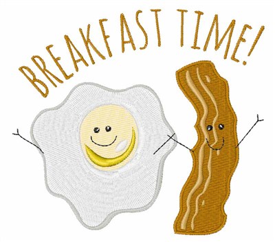 Breakfast Time Machine Embroidery Design