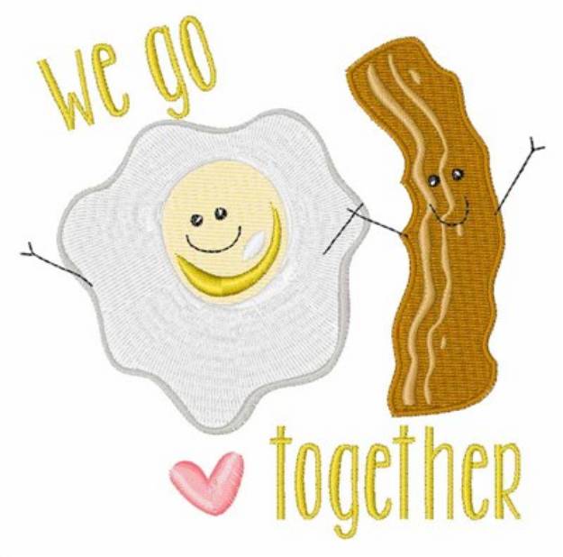Picture of We Go Together  Machine Embroidery Design