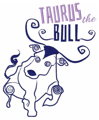 Taurus Bull Machine Embroidery Design
