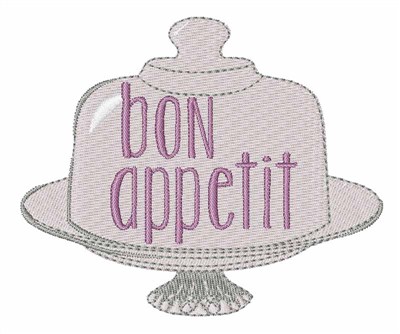 Bon Appetit Cake Machine Embroidery Design