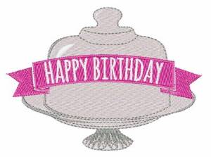 Picture of Happy Birthday Cake Machine Embroidery Design