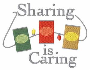 Picture of Sharing Is Caring Lights Machine Embroidery Design