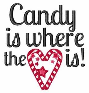 Picture of Candy Heart Xmas Machine Embroidery Design