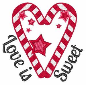 Picture of Love Is Sweet Xmas Machine Embroidery Design