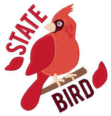 State Bird Machine Embroidery Design