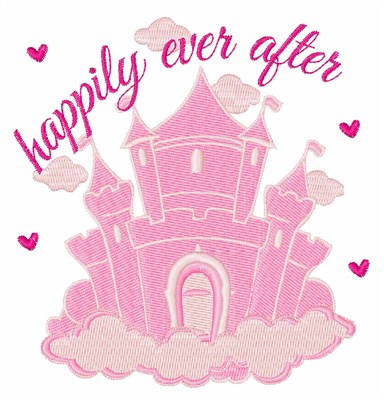 Happily Ever After Castle Machine Embroidery Design