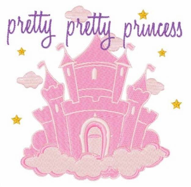 Picture of Pretty Princess Castle Machine Embroidery Design