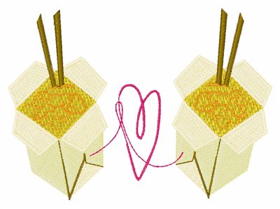 Chinese Takeout Machine Embroidery Design