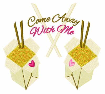 Come Away With Me Machine Embroidery Design