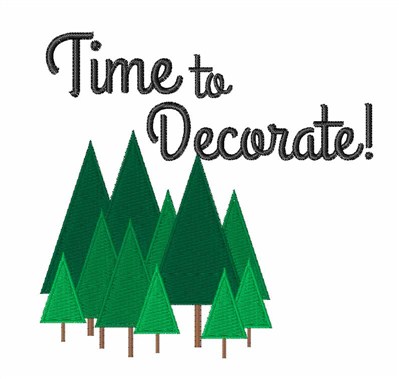 Time To Decorate! Machine Embroidery Design