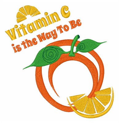 Got Vitamin C? Machine Embroidery Design