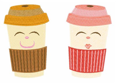 Silly Coffee Machine Embroidery Design
