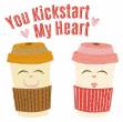 Picture of You Kickstart My Heart Machine Embroidery Design