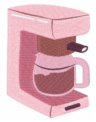 Coffee Maker Machine Embroidery Design