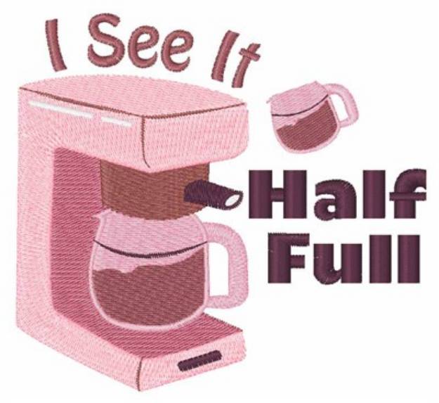 Picture of Is It Half Full? Machine Embroidery Design