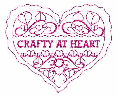 Crafty At Heart Machine Embroidery Design