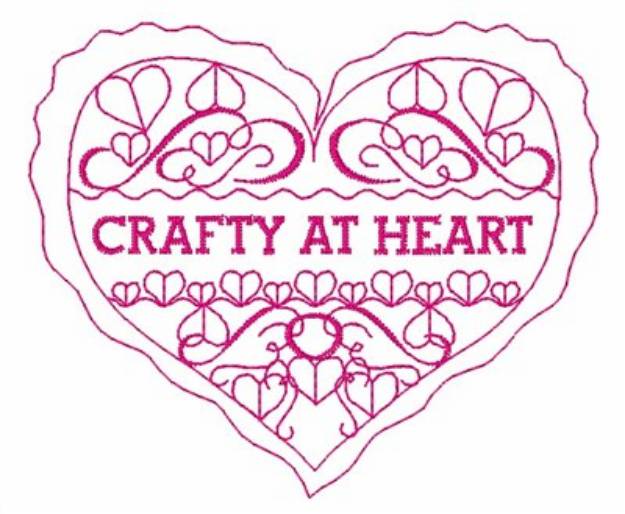 Picture of Crafty At Heart Machine Embroidery Design