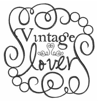 Vintage Lover Machine Embroidery Design
