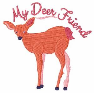 Picture of My Deer Friend Machine Embroidery Design
